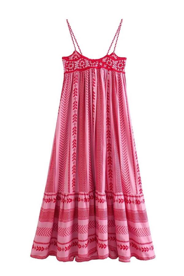 Anita Locatelli™ Flowy Bohemian Maxi Dress for Vacations