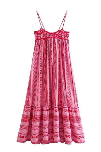 Anita Locatelli™ Flowy Bohemian Maxi Dress for Vacations