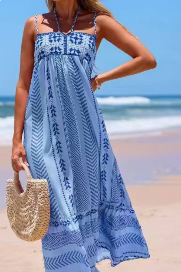 Anita Locatelli™ Flowy Bohemian Maxi Dress for Vacations