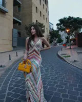 Anita Locatelli™ Flowy Bohemian Maxi Dress for Vacations
