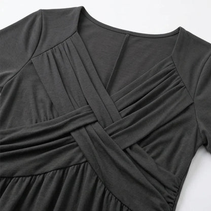 Anita Monterosso™ Flattering V-Neck Dress for Effortless Elegance