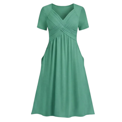Anita Monterosso™ Flattering V-Neck Dress for Effortless Elegance