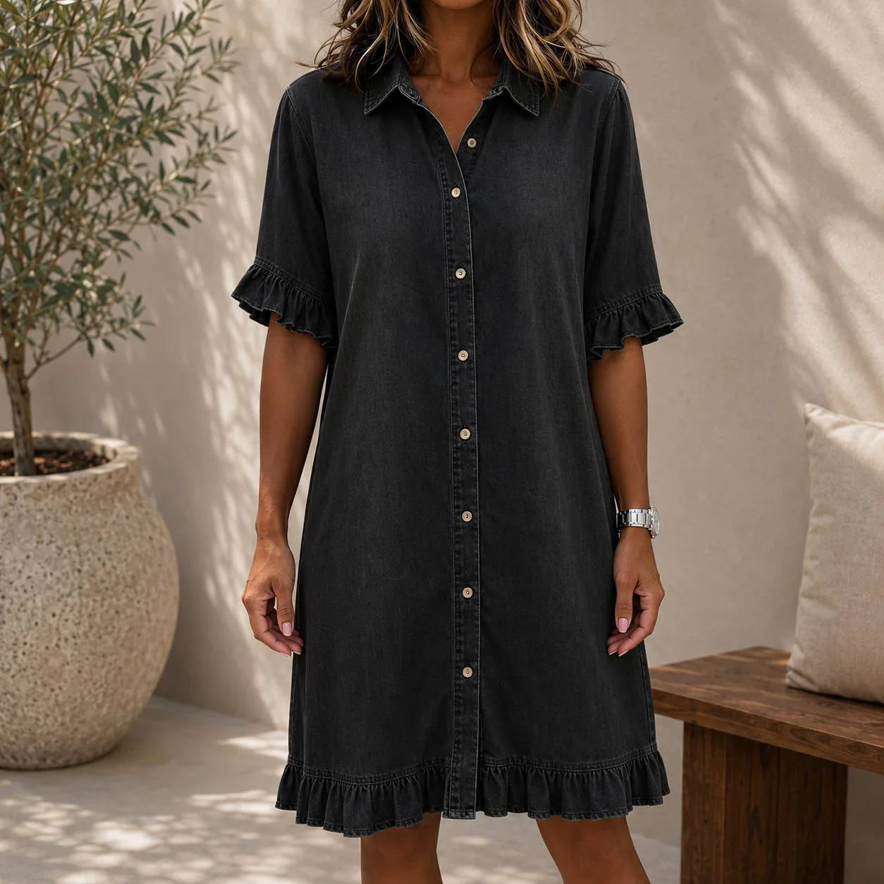 Annunziata Giardino™ Versatile Mini Dress for Easy All-Season Wear