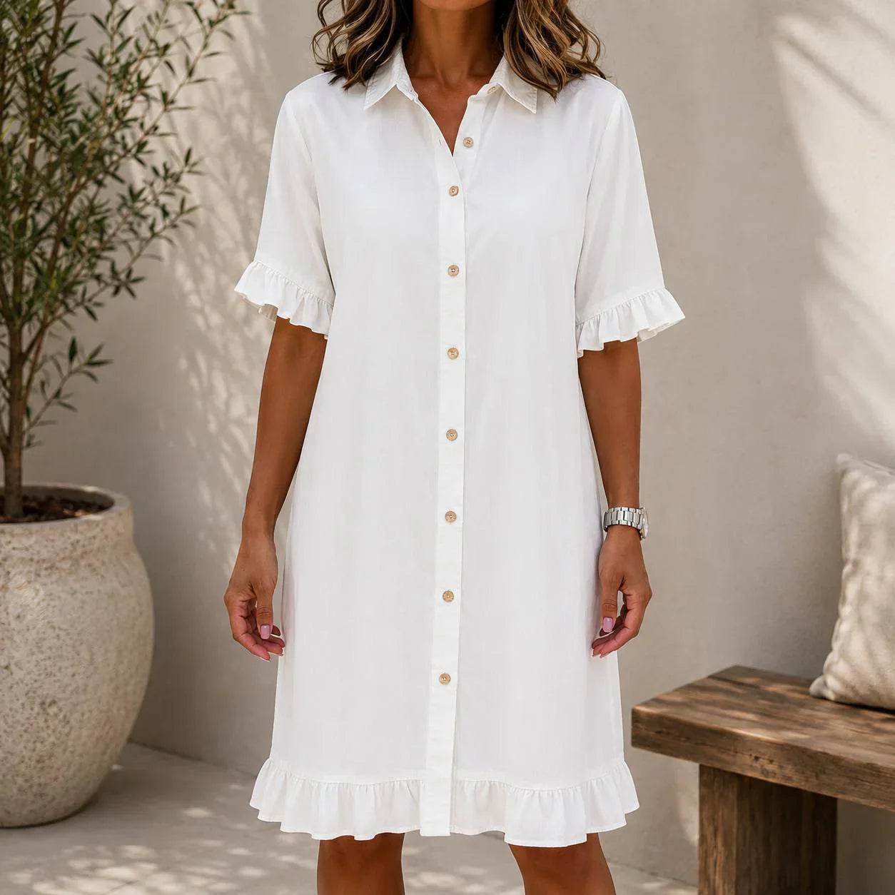Annunziata Giardino™ Versatile Mini Dress for Easy All-Season Wear