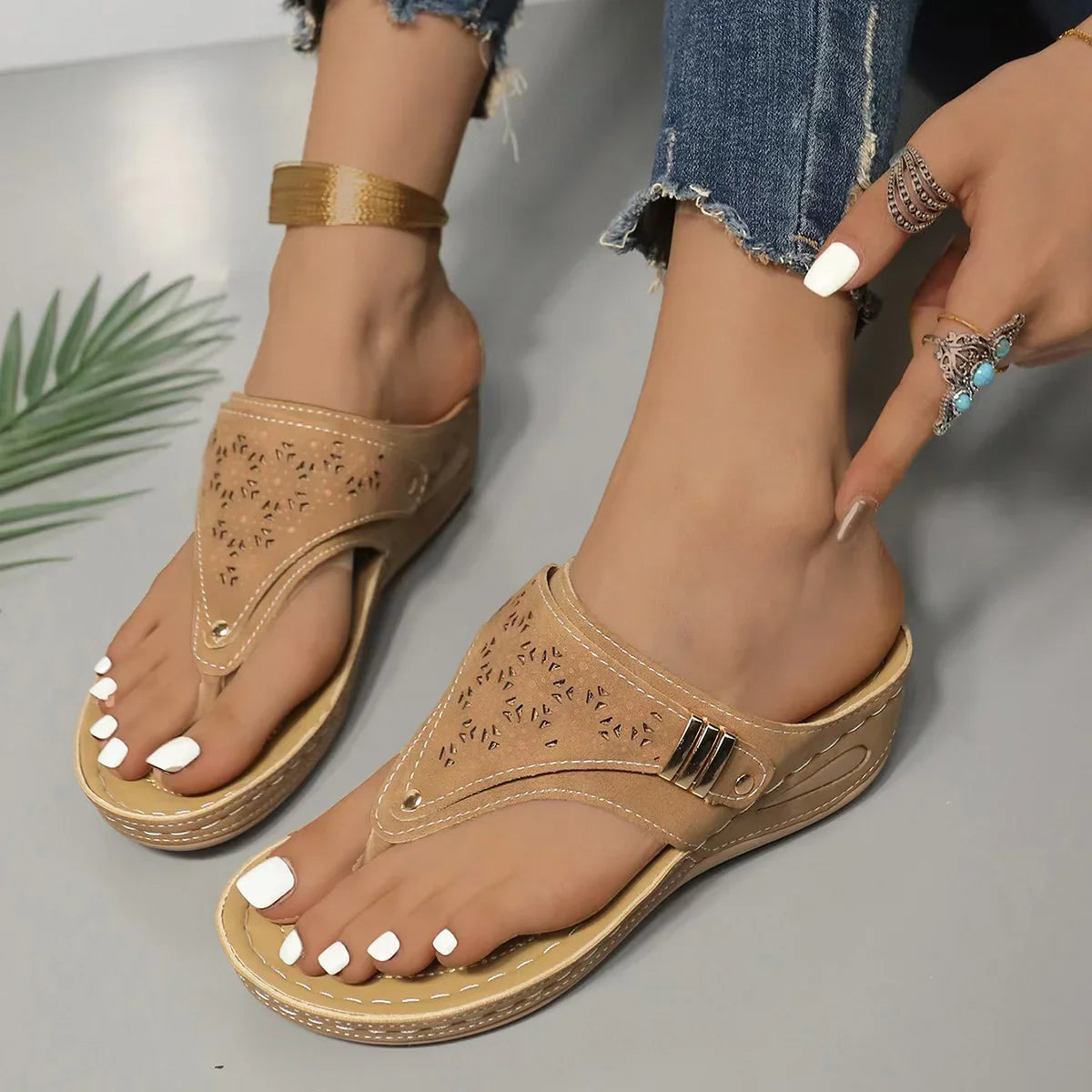 ArchElevé™ All-Day Comfort Wedge Sandals