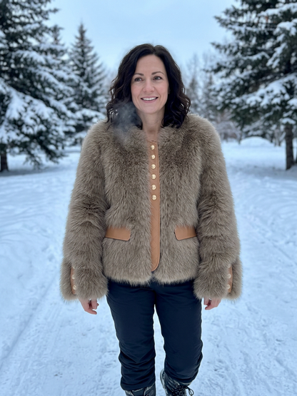 Assunta Ferrozzi™ Elegant Faux Fur Winter Jacket