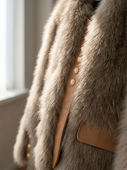 Assunta Ferrozzi™ Elegant Faux Fur Winter Jacket