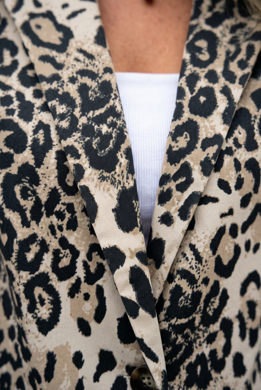 Augusta Poggi™ Versatile Leopard Blazer for Day to Night