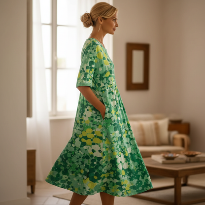 Azzurra Giovinazzo™ Breathable Midi Dress for Effortless Style