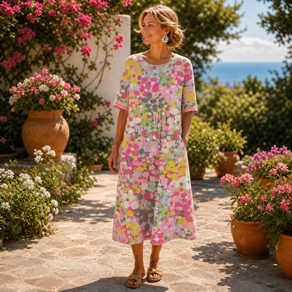 Azzurra Giovinazzo™ Breathable Midi Dress for Effortless Style