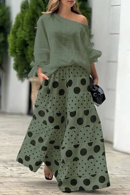 Azzurra Maggio™ Effortless Loose Top and Wide Leg Set