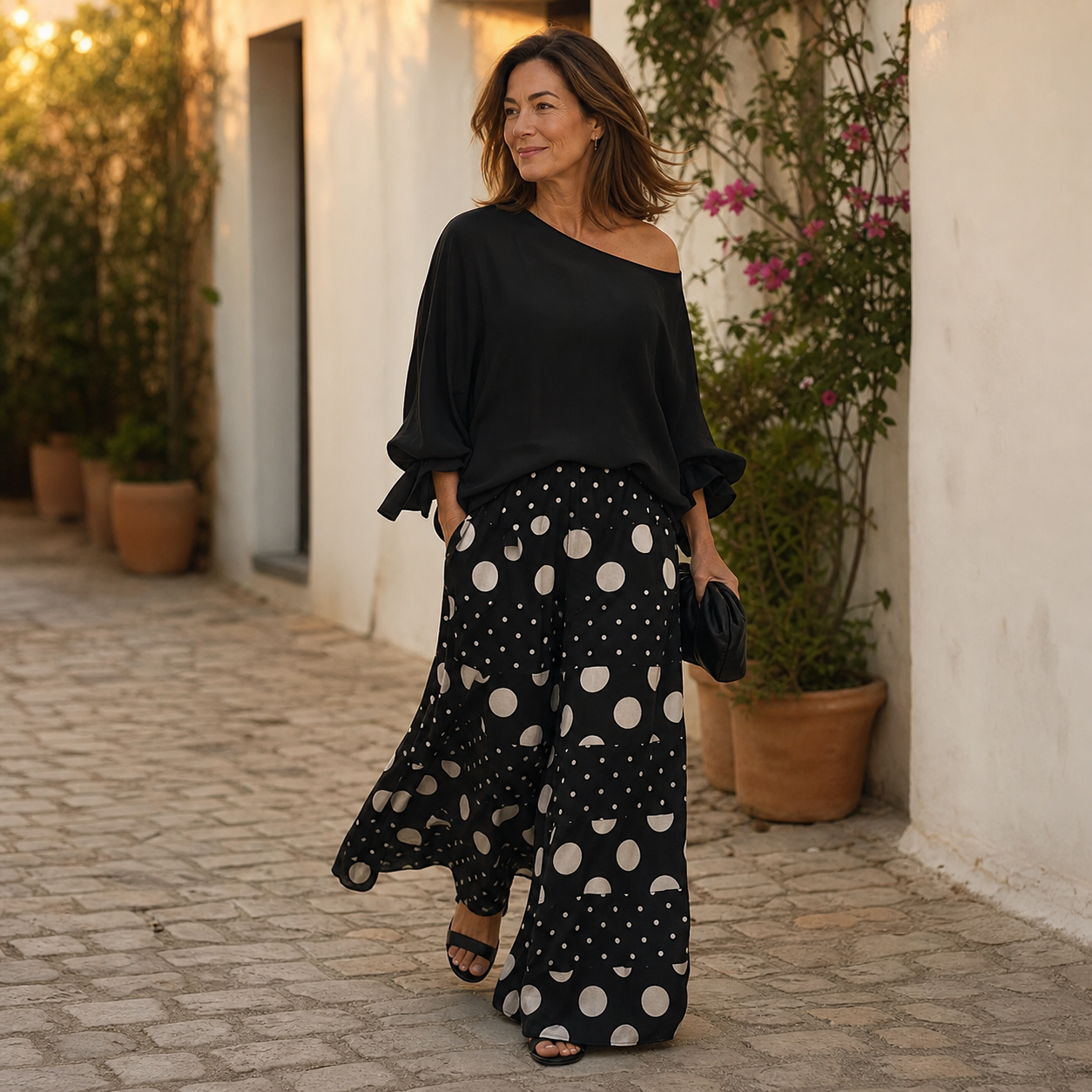 Azzurra Maggio™ Effortless Loose Top and Wide Leg Set