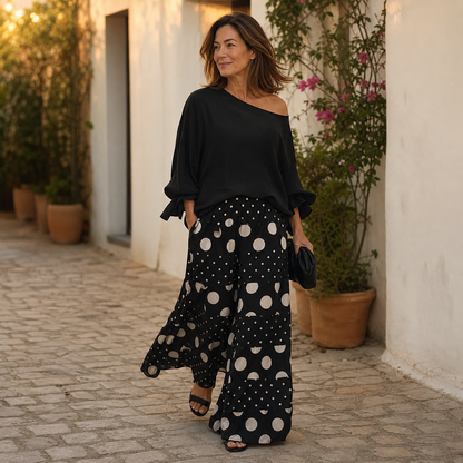 Azzurra Maggio™ Effortless Loose Top and Wide Leg Set