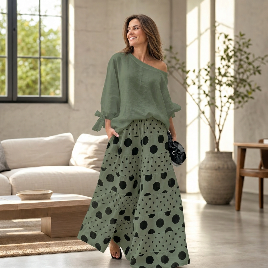 Azzurra Maggio™ Effortless Loose Top and Wide Leg Set