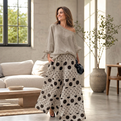 Azzurra Maggio™ Effortless Loose Top and Wide Leg Set