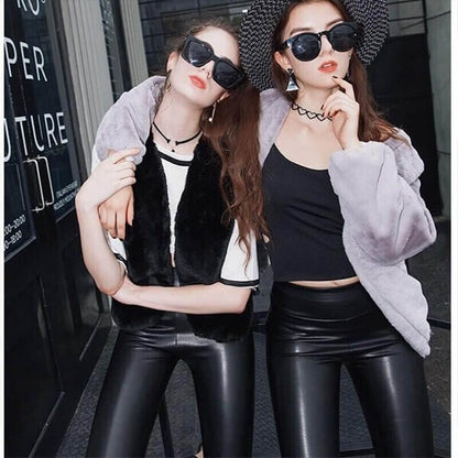Evonne™ Warm leather leggings