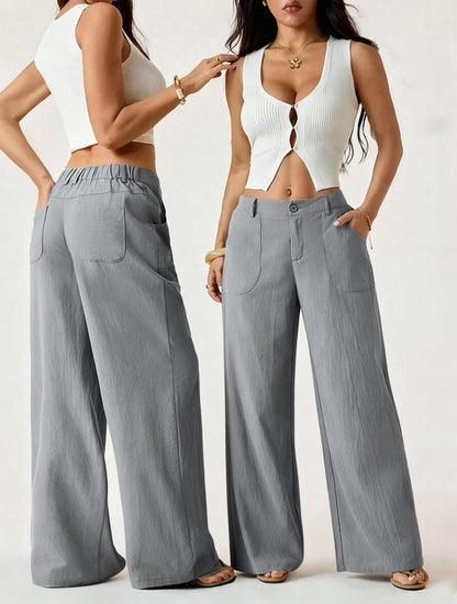 Lucilla Cimino™ Lightweight Wide-Leg Pants for Effortless Summer Style