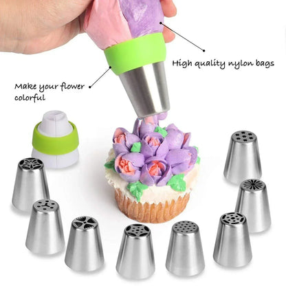 BakeSuppliez™️ A set of flower-shaped cake decorating tips