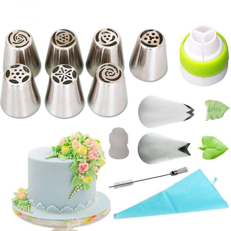 BakeSuppliez™️ A set of flower-shaped cake decorating tips