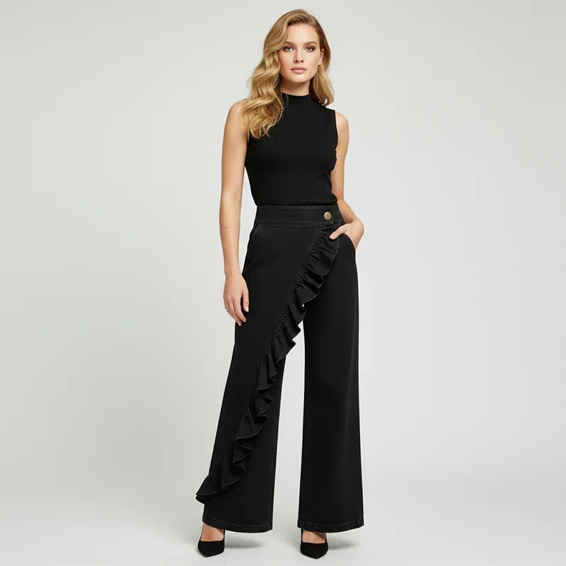 Barbara Acquaviva™ Ruffled High-Waisted Pants for Women