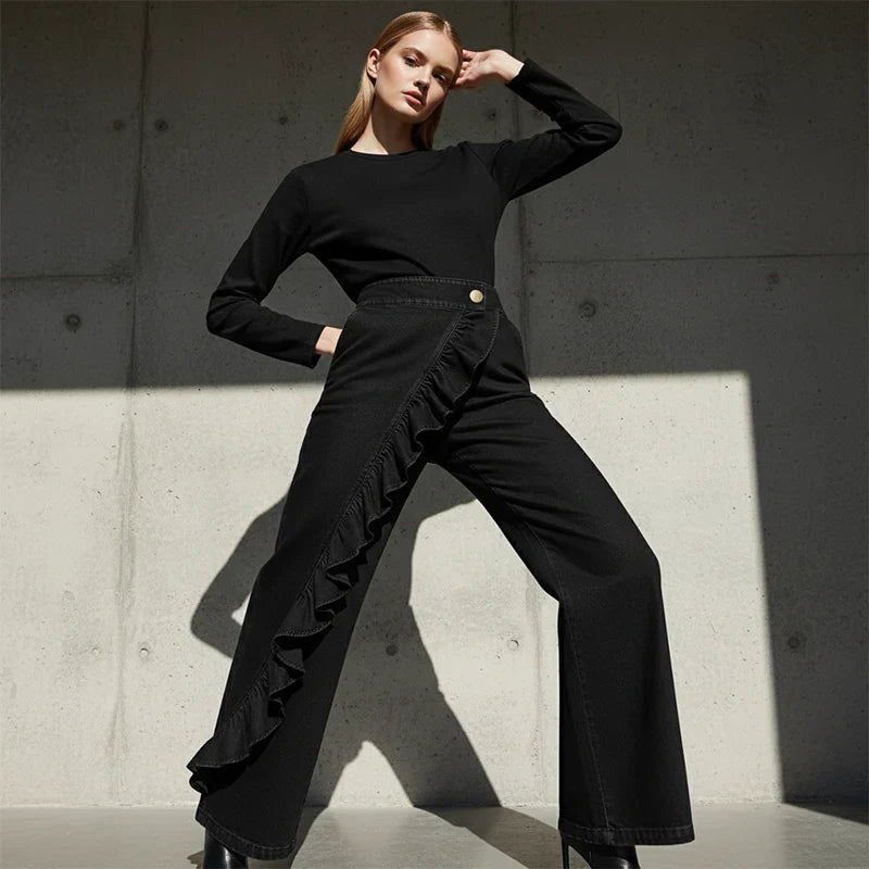 Barbara Acquaviva™ Ruffled High-Waisted Pants for Women