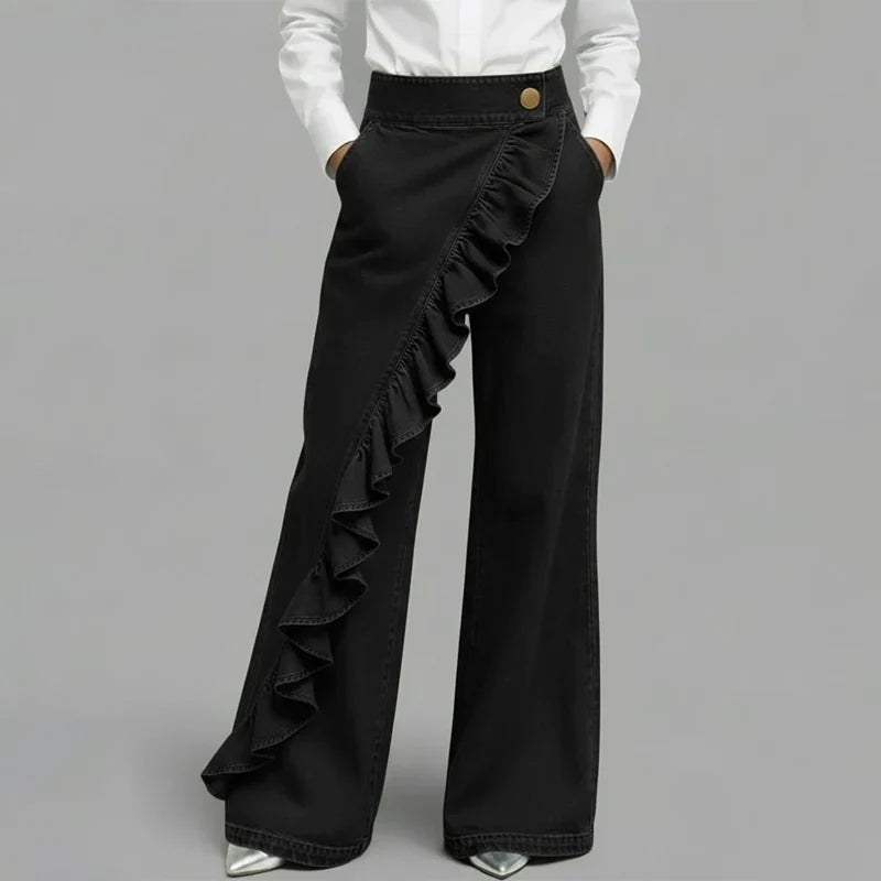 Barbara Acquaviva™ Ruffled High-Waisted Pants for Women