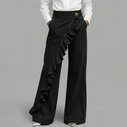 Barbara Acquaviva™ Ruffled High-Waisted Pants for Women