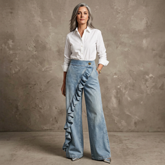 Barbara Acquaviva™ Ruffled High-Waisted Pants for Women