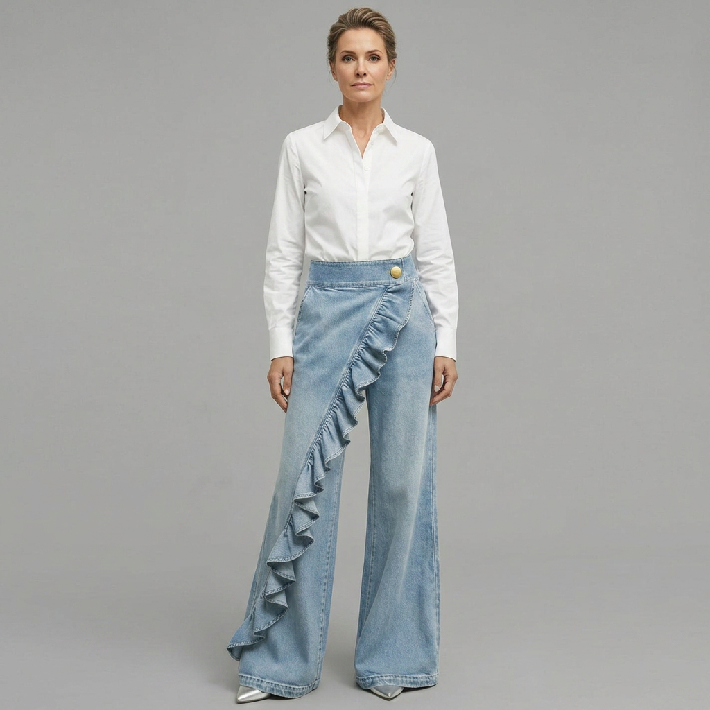 Barbara Acquaviva™ Ruffled High-Waisted Pants for Women