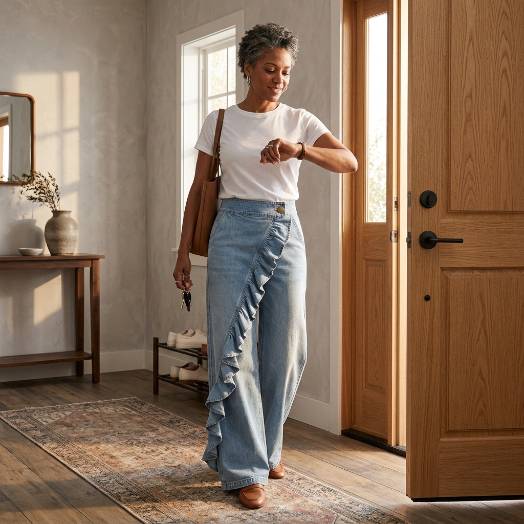 Barbara Acquaviva™ Ruffled High-Waisted Pants for Women