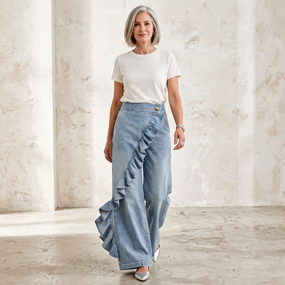 Barbara Acquaviva™ Ruffled High-Waisted Pants for Women