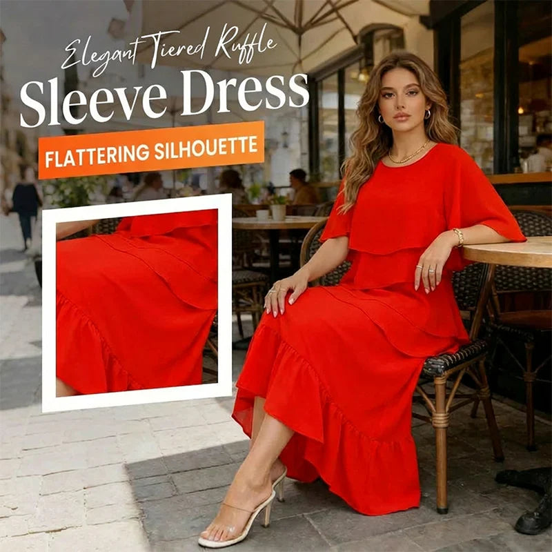 Barbara Muggia™ Flutter Sleeve Dress for Effortless Elegance