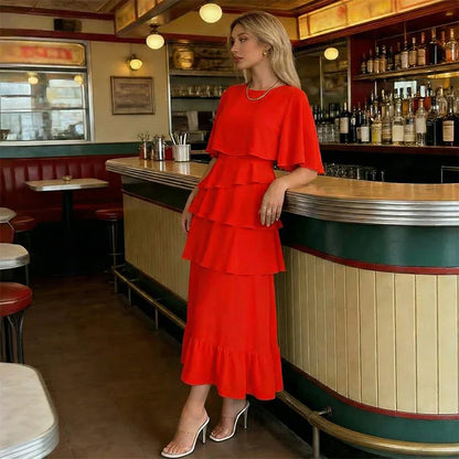 Barbara Muggia™ Flutter Sleeve Dress for Effortless Elegance