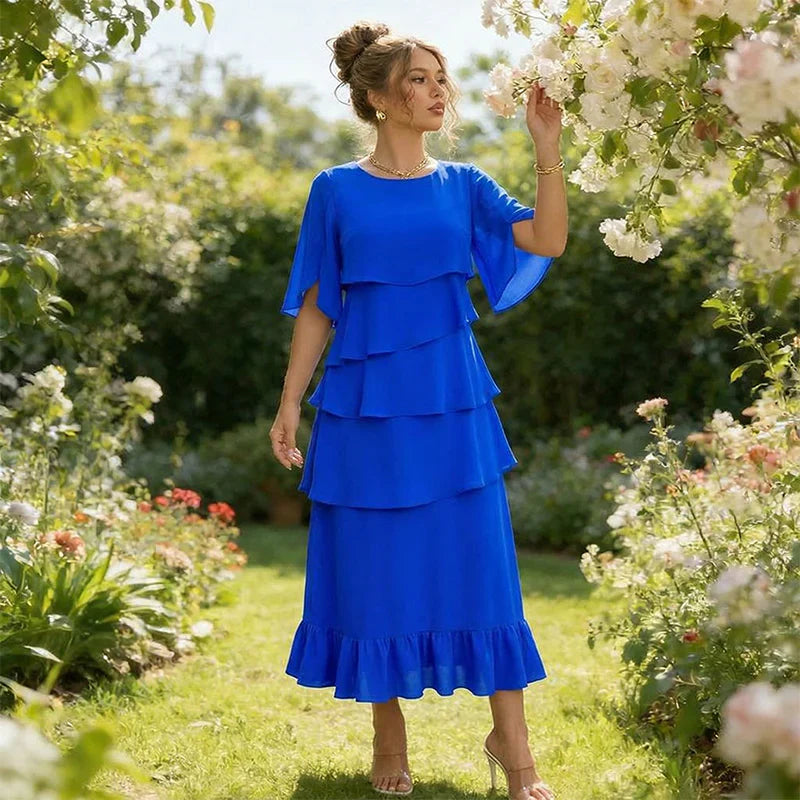 Barbara Muggia™ Flutter Sleeve Dress for Effortless Elegance
