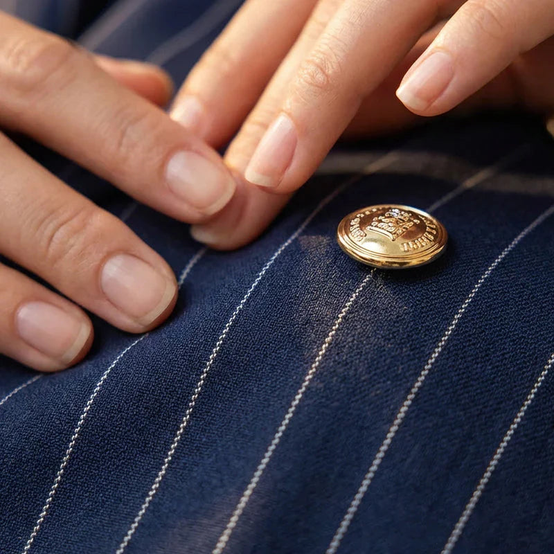 Barbara Ronchi™ Striped Tailored Suit for Polished Style