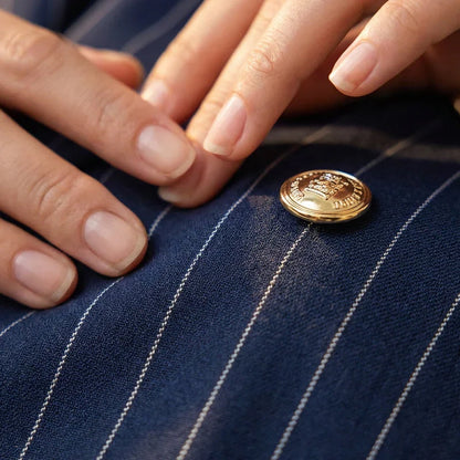 Barbara Ronchi™ Striped Tailored Suit for Polished Style
