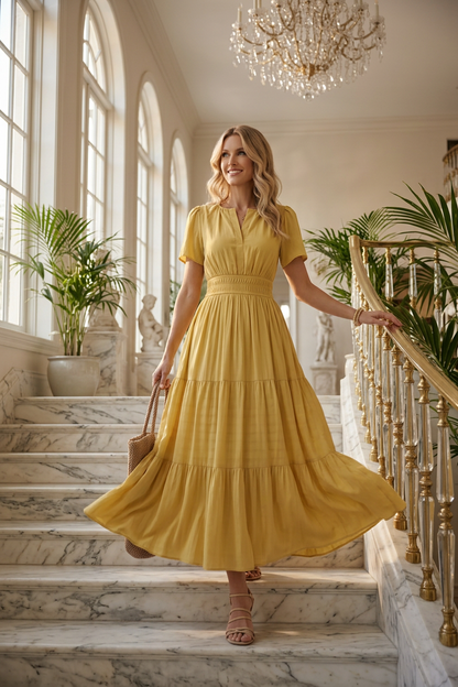 Beatrice Esposito™ Flowing Pleated Maxi Dress