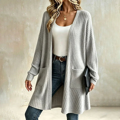 Benedetta Balducci™ Ribbed Cardigan for Effortless Layering