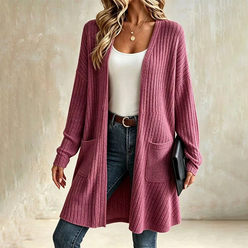 Benedetta Balducci™ Ribbed Cardigan for Effortless Layering