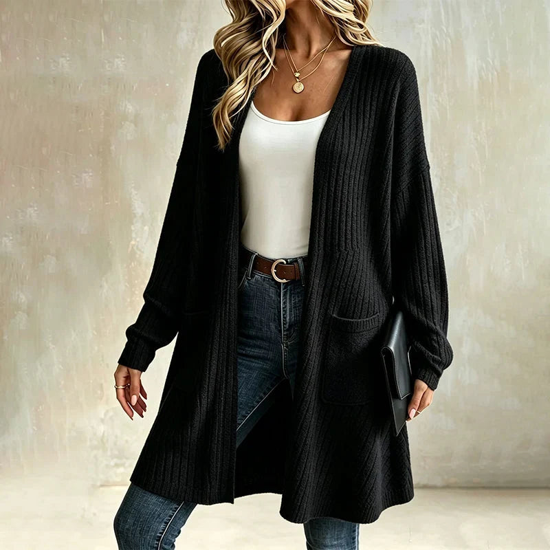 Benedetta Balducci™ Ribbed Cardigan for Effortless Layering