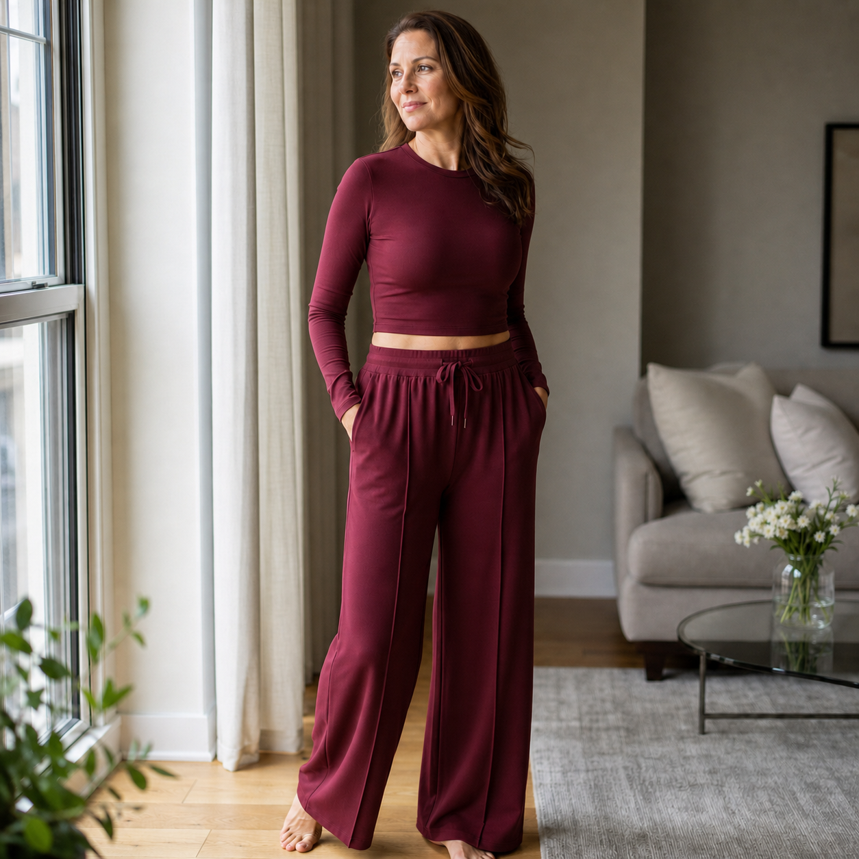 Benedetta Barbieri™ Ribbed Lounge Set for Effortless Comfort