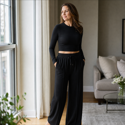 Benedetta Barbieri™ Ribbed Lounge Set for Effortless Comfort