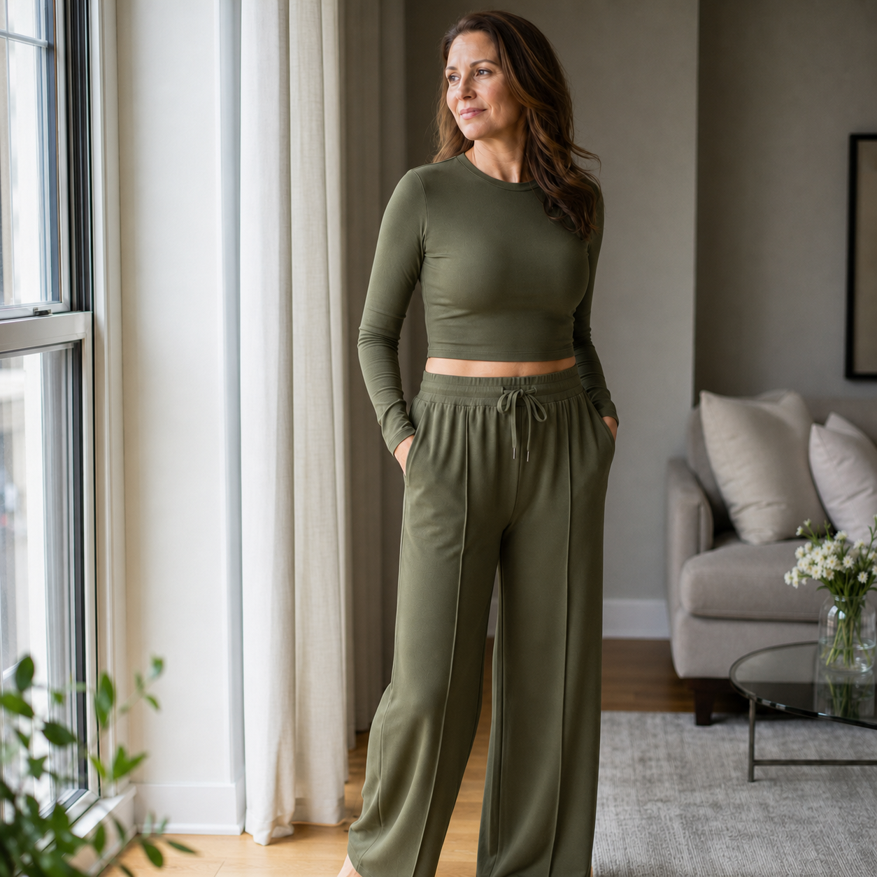 Benedetta Barbieri™ Ribbed Lounge Set for Effortless Comfort