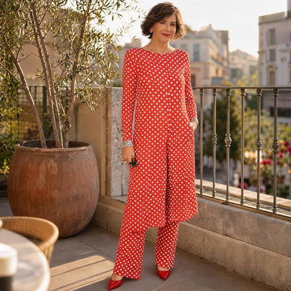 Benedetta Barletta™ Coordinated Two-Piece Set for Effortless Style