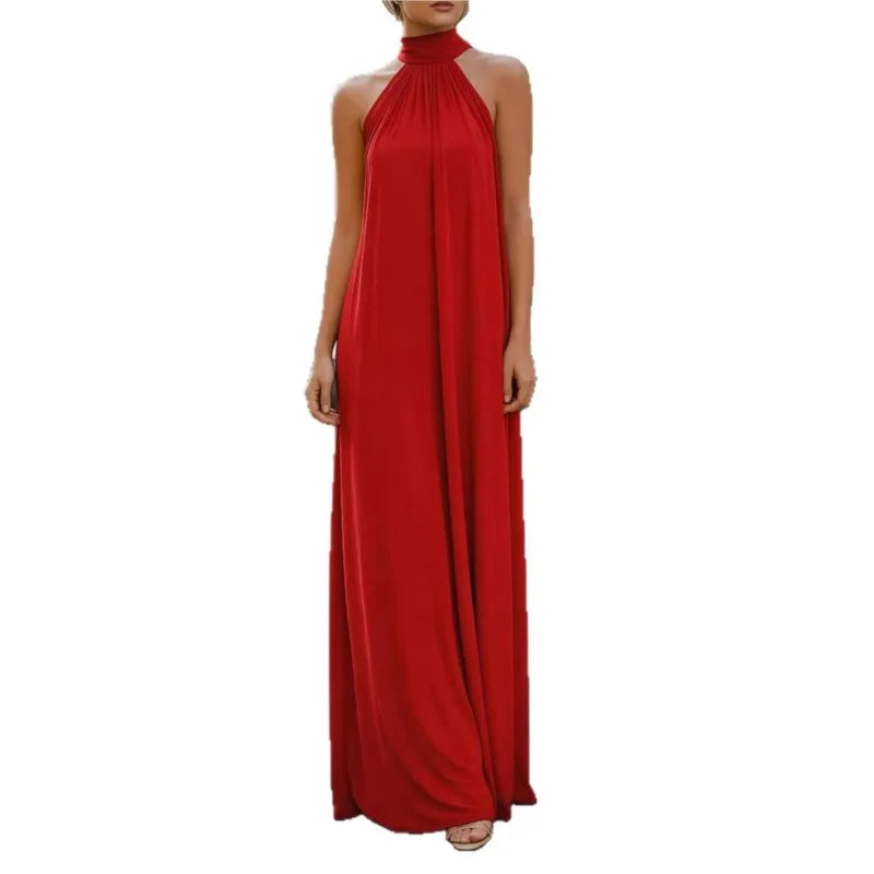 Benedetta Giuliani™ Elegant Halter Maxi Dress for Effortless Evenings