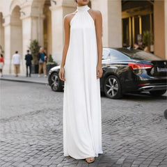 Benedetta Giuliani™ Elegant Halter Maxi Dress for Effortless Evenings