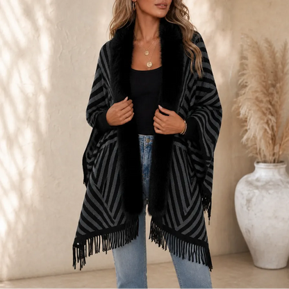 Benedetta Lorenzetti™ Faux Fur Cardigan for Effortless Style