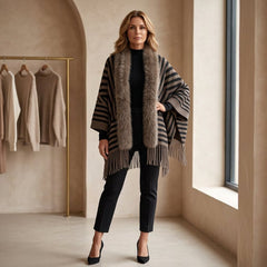 Benedetta Lorenzetti™ Faux Fur Cardigan for Effortless Style