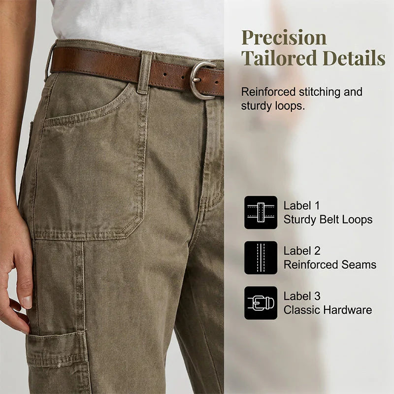 Benedetta Nanni™ Relaxed Cargo Capris with Functional Pockets