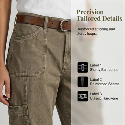 Benedetta Nanni™ Relaxed Cargo Capris with Functional Pockets